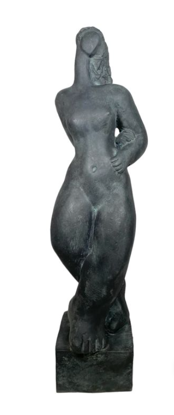 Michèle Raymond, bronze, 73 x 19 x 16 cm,Galerie Gabel, Biot, Côte d'Azur