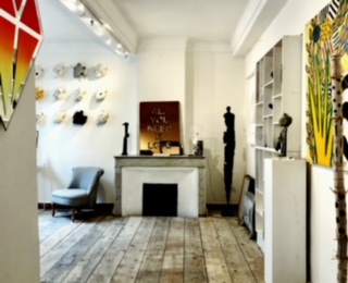 Le diamantaire-street art- Diamant en miroir recyclé- 44X44cm-Galerie d'art-Côte d'Azur-Galerie Gabel-BIOT