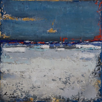 Anne Gaëlle Arnaud-30X30cm-Huile sur toile-Galerie d'art Biot-Valbonne-Antibes