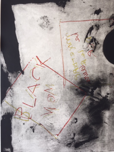 Matthieu ASTOUX-gravure monotype- 85X115cm, Galerie Gabel- Biot-Côte d'Azur