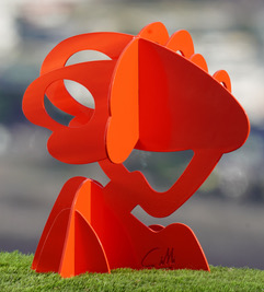 Claude Gilli, Pin parasol en acier oxydé, 50cm -Galerie Gabel, Biot