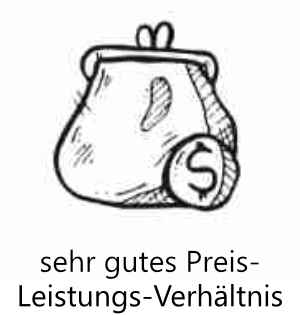 sehr gutes Preis-Leistung-Verhältnis