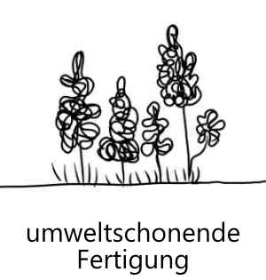 umweltschonende Fertigung aus großteils upgecyelten Hölzern