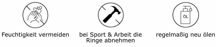 Pflegehinweise für Holzschmuck & Holzringe
