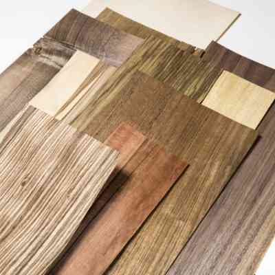 Furnierstreifen für die Herstellung von Holzschmuck