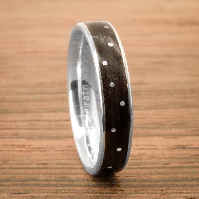 Silberring & Palisander | Breite 4,5mm
