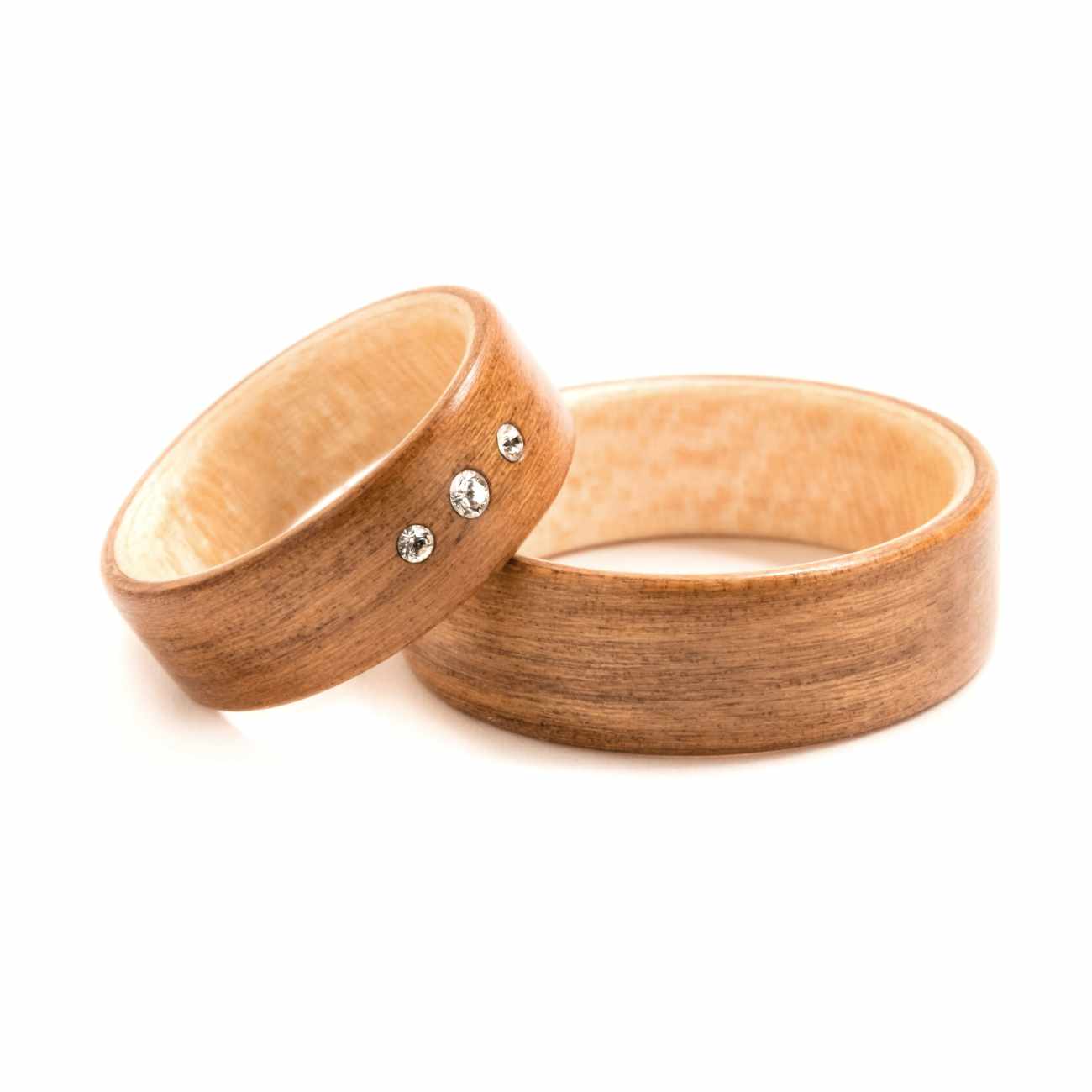 Holzring mit heller Ahorn-Innenlage ...