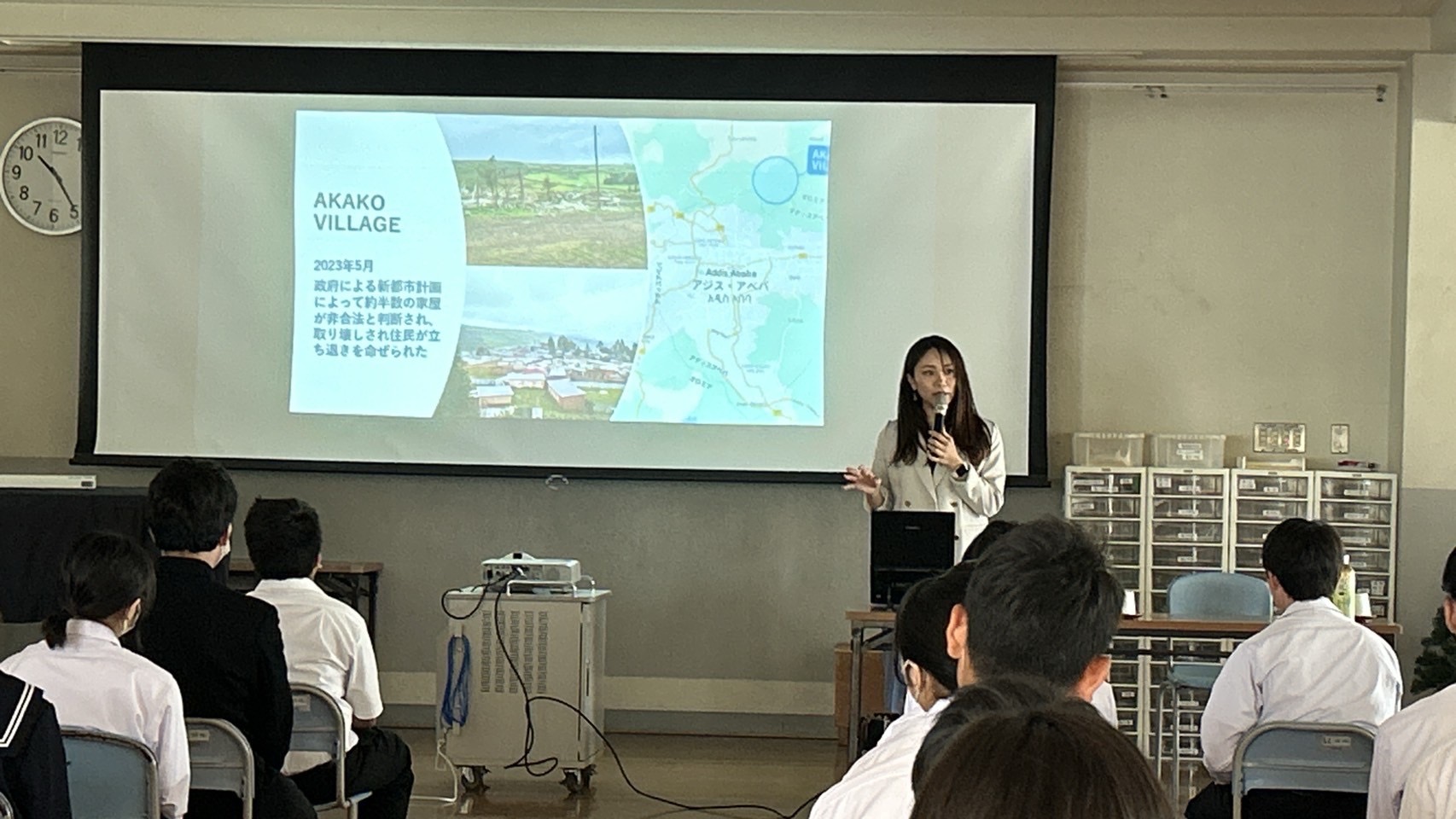 四日市市立富洲原中学校にて講演会を行いました。