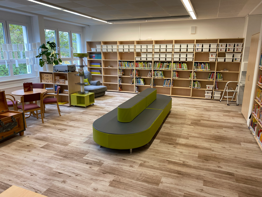 Unsere neue Bibliothek