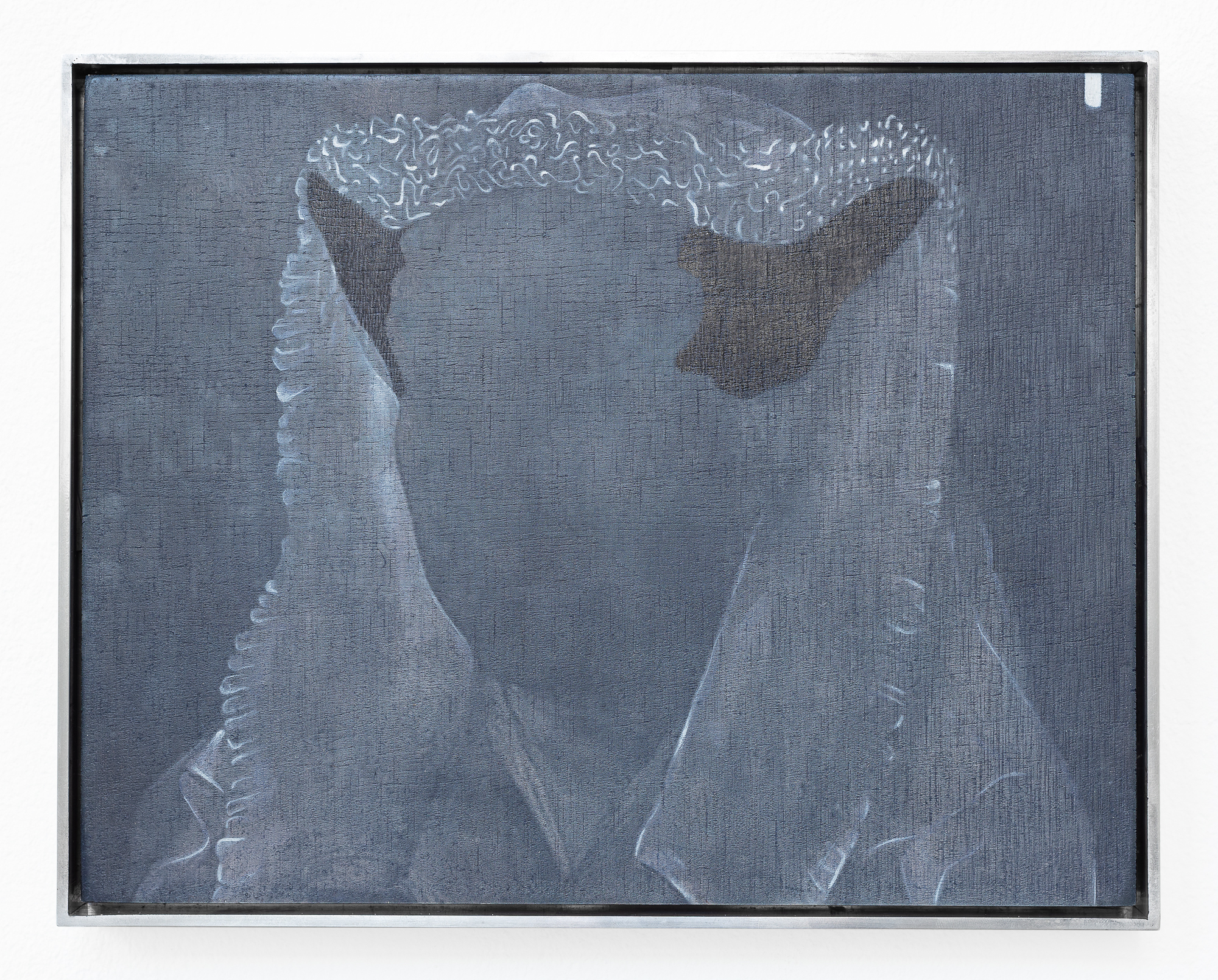 Johanna Tiedtke, aus der Serie "Flora", UV-Print, Öl auf Holz, 20 x 26 cm 2021