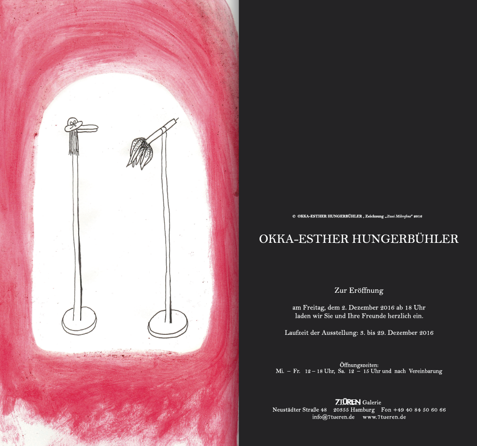 EINLADUNGSKARTE OKKA-ESTHER HUNGERBÜHLER