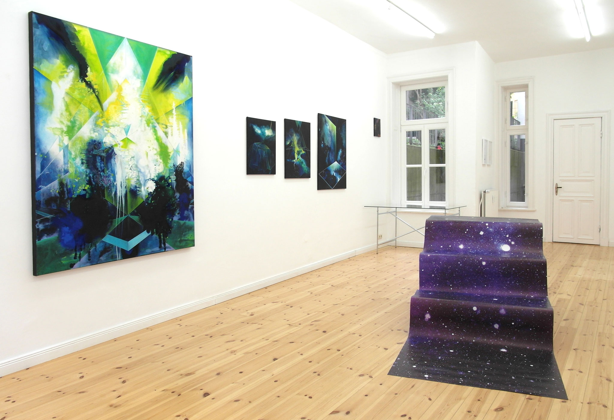 AUSSTELLUNGSANSICHT TURN OF PLENTY : V.L.N.R.:TANJA HEHMANN, DIRK SPRINGMANN