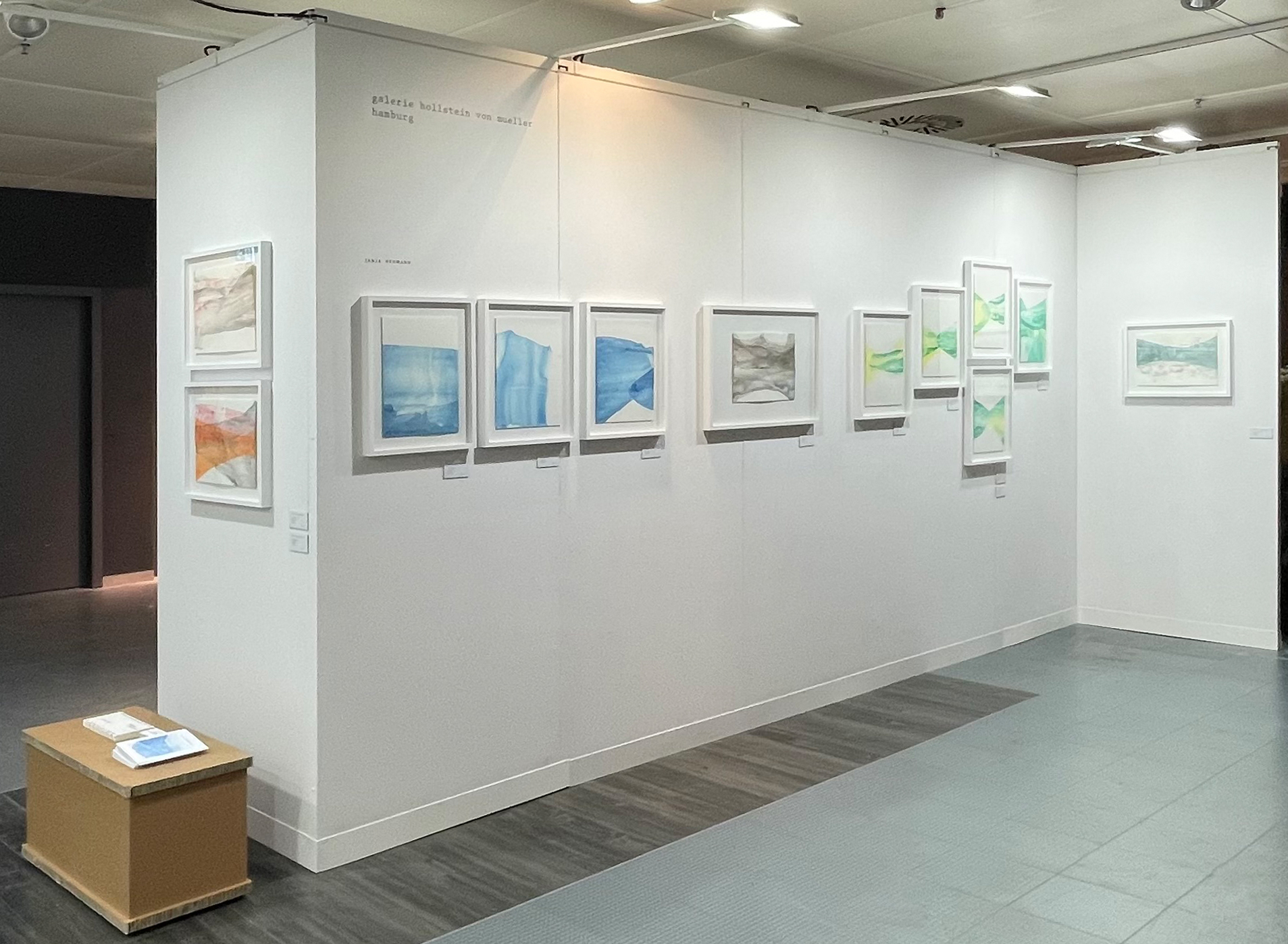 Ausstellungsansicht Papier Positions, Tanja Hehmann, Galerie Hollstein von Mueller