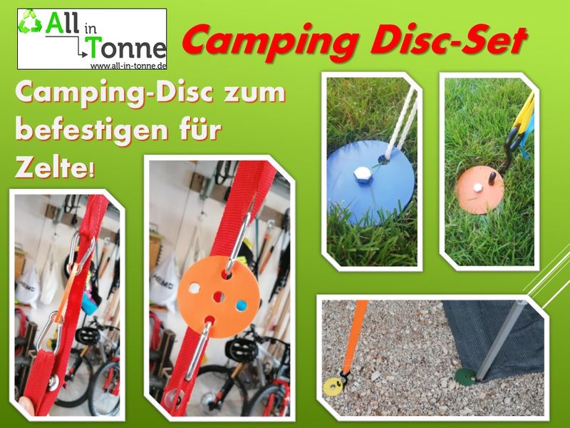 Camping-Disc, Zeltbefestigung, Spannseile