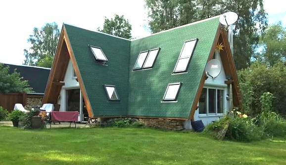 Finnhütte, Mecklenburg, Mecklenburgische Seenplatte, Drewensee, Wasser, Urlaub, Architektur, Holzhaus, DDR, Vermietung