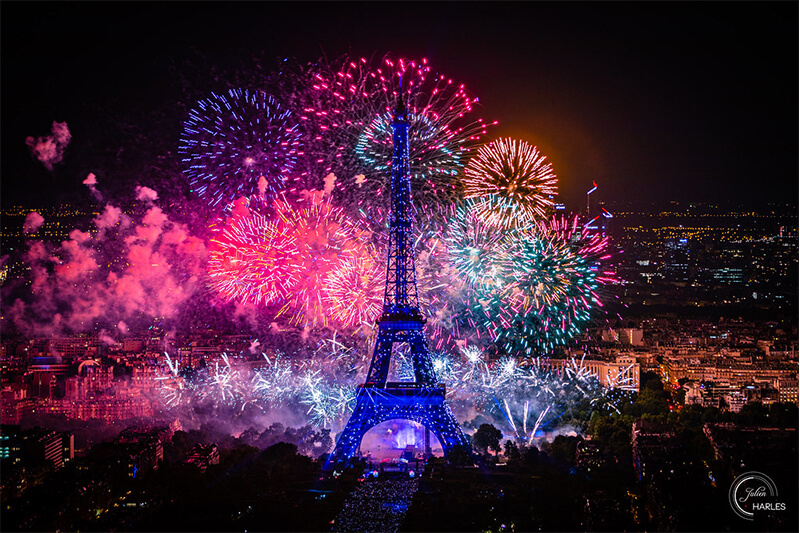 Feu d'artifice de la tour Eiffel du 14 juillet