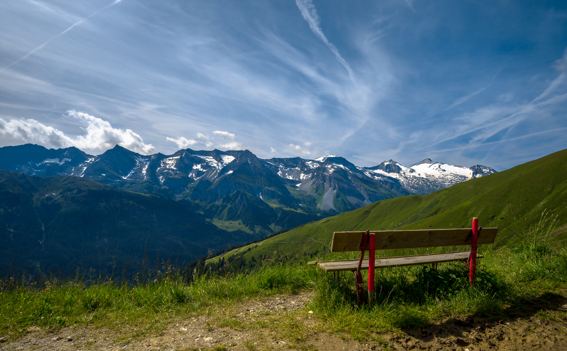 von der Eggalm zum Grüblspitze mit Blick auf den Hintertuxer Gletscher