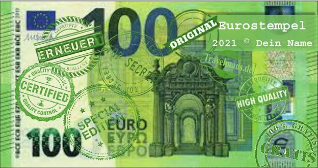 Pdf Euroscheine Am Pc Ausfullen Und Ausdrucken Reisetagebuch Der Travelmause