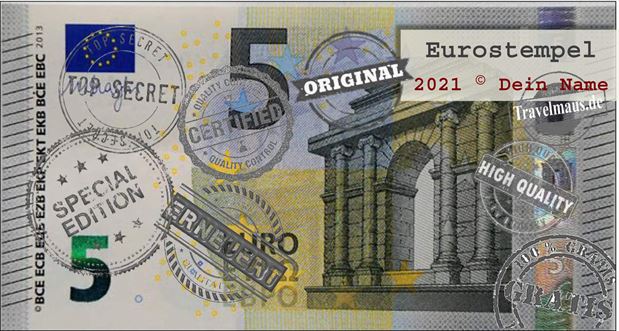 Pdf Euroscheine Am Pc Ausfullen Und Ausdrucken Reisetagebuch Der Travelmause