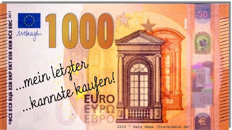 1000 Euro Schein Zum Ausdrucken / 1000 Euro Schein Zum Ausdrucken : Den einen ist er zu gering ...