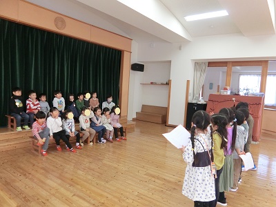 ばら組お別れ会の様子