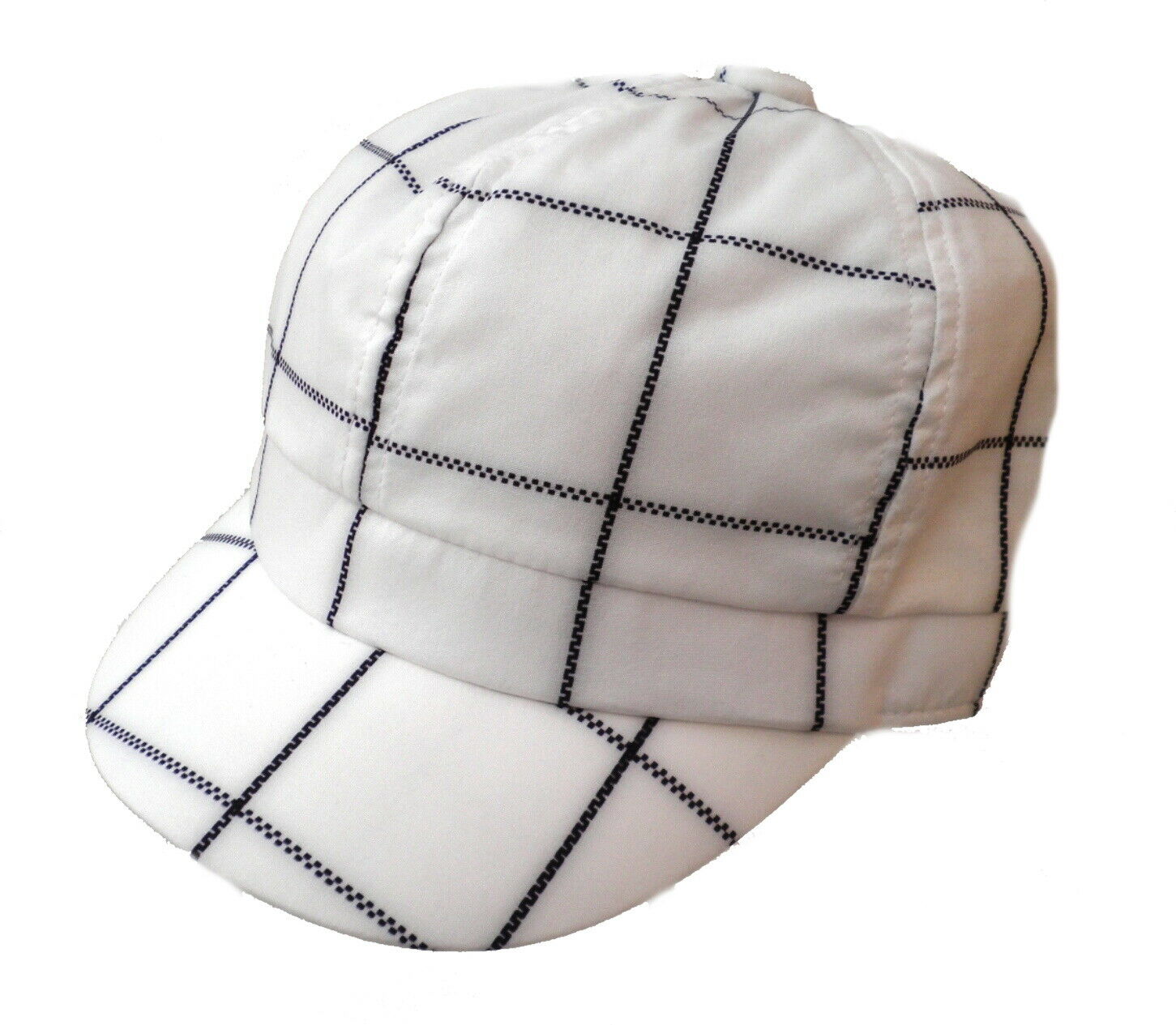 Damen Schirmmütze Winter - Flache Kappe Mit Kordel In Baumwolle