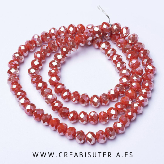 140//100 faceteados abalorios 4mm 6mm facetada rosa claro gris marrón