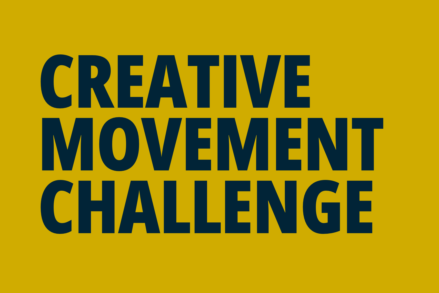 IT'S CHALLENGE TIME! — #100daysofcreativemovement