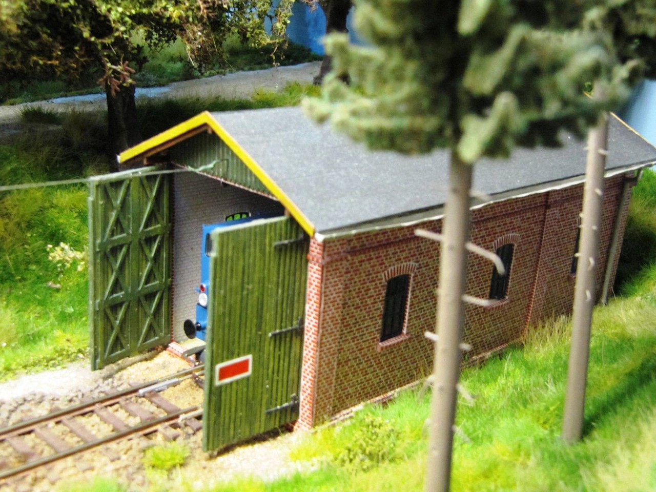 (c) W. Fehse - Einfahrt auf Diorama 1:87 (H0)