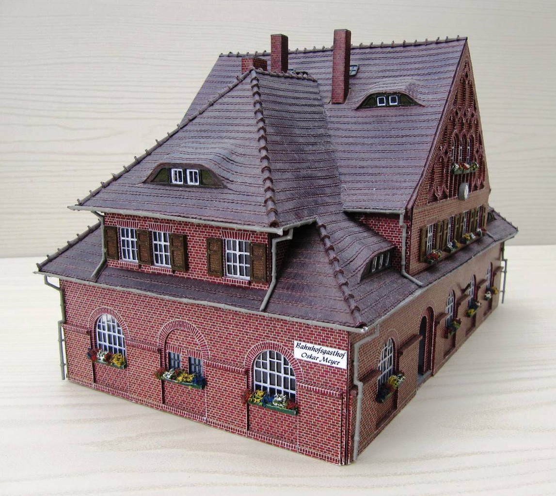 (c) W. Fehse - Blick auf die Fremdenzimmer unter dem Dach 1:87 (H0)