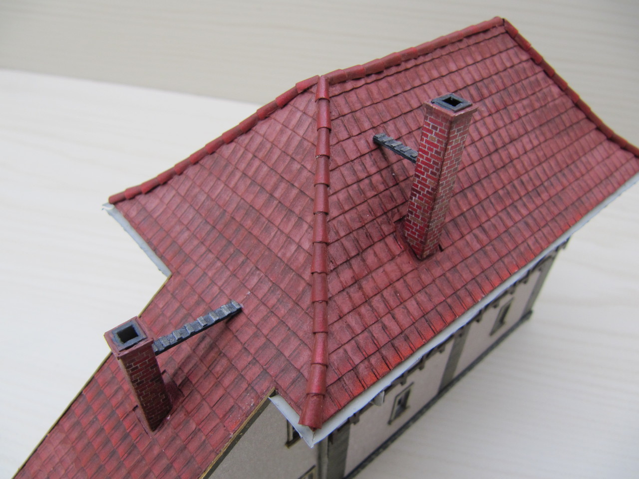 (c) W. Fehse - Stellwerk Waldheim Wo, Putz hell, 1:87 (H0)