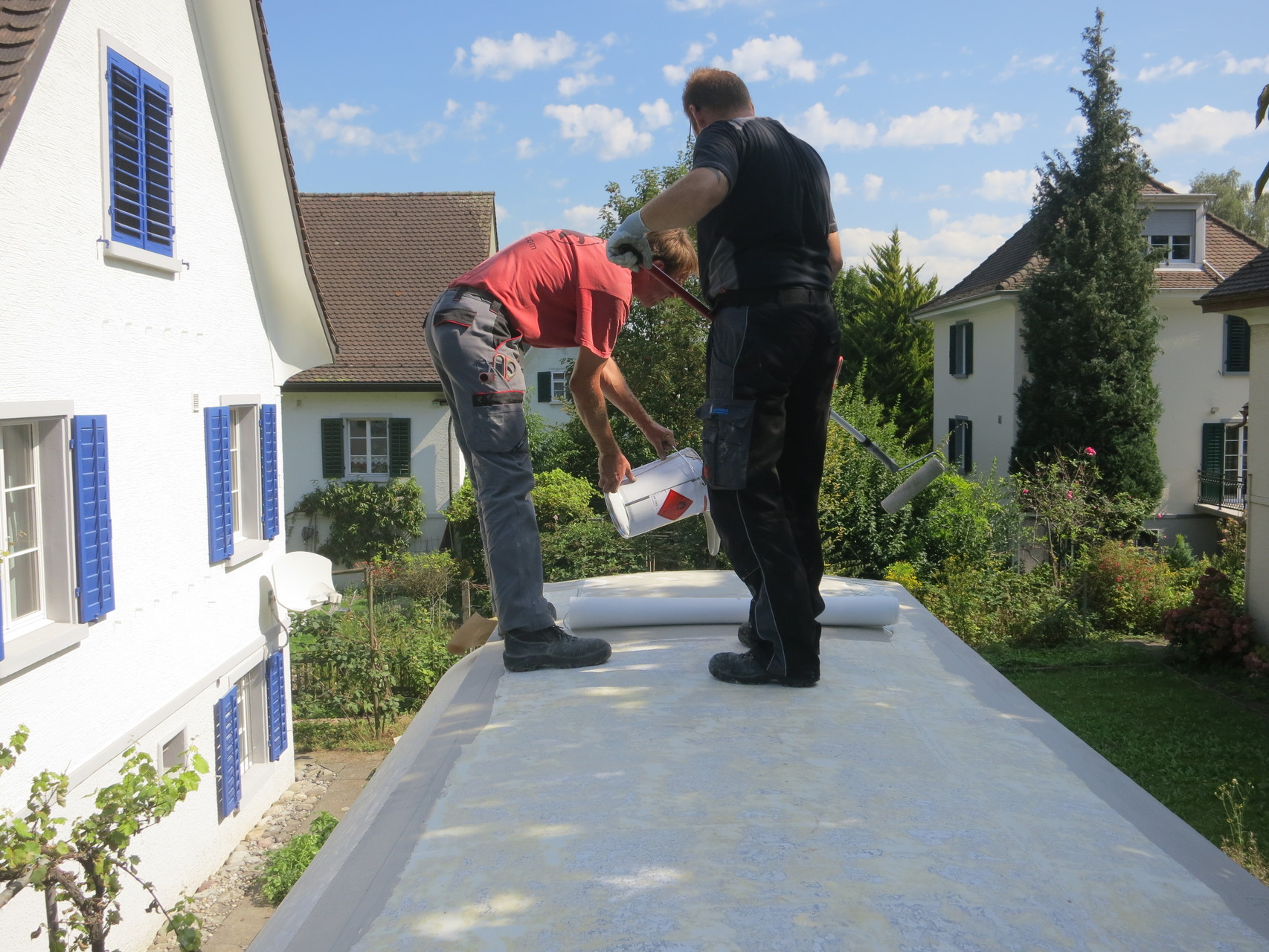 Flächenabdichtung Dach