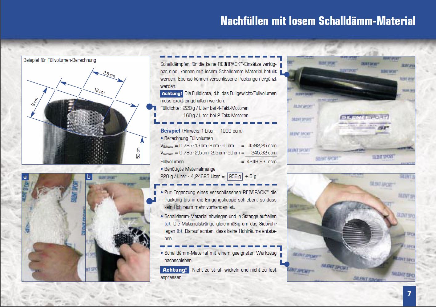 Silent Sport™ - Schalldämm-Material (für 2-Takt Motorräder) - SP Schalldämm  Technologie GmbH & Co.KG