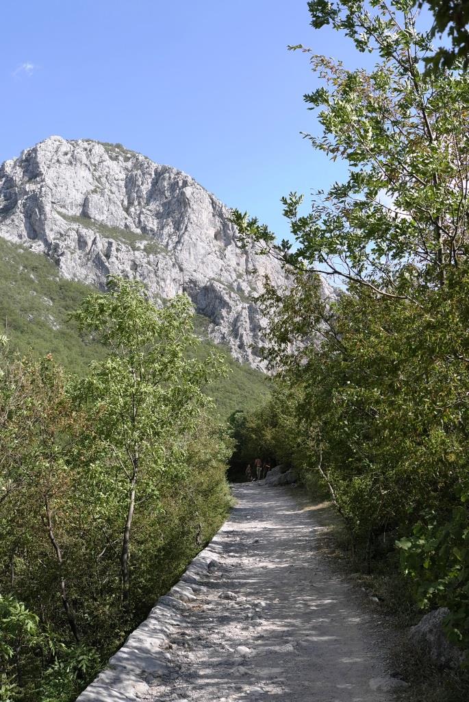 Anstieg in die Berge