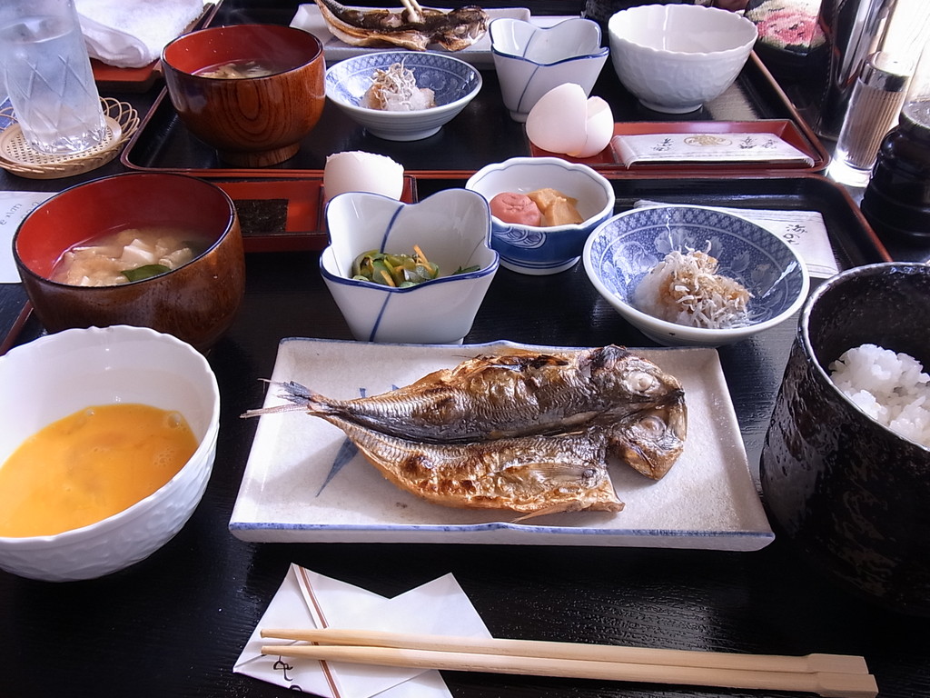 朝ご飯をしっかり食べて出発～。