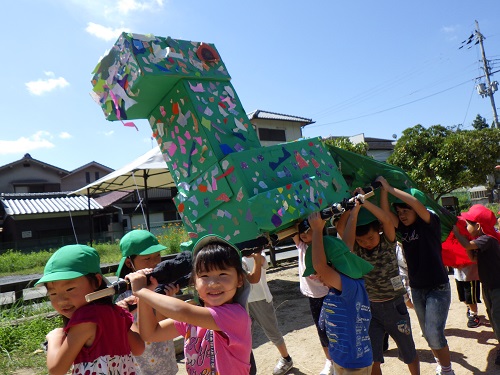 夏祭りごっこ　「おみこしわっしょい！！」（５歳児）