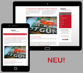 Neue vicont Website für digitalen Grossformatdruck ist fertig!