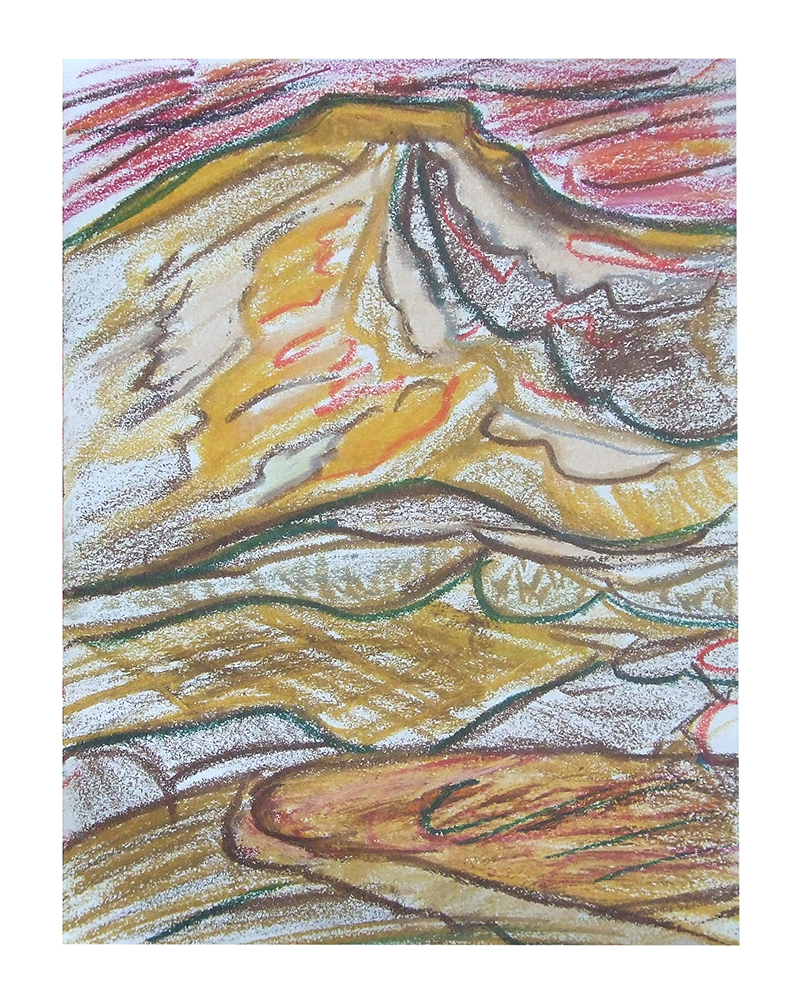 Öl auf Leinwand "Berge IV", Werk-Nr. 056, Florence Solvay