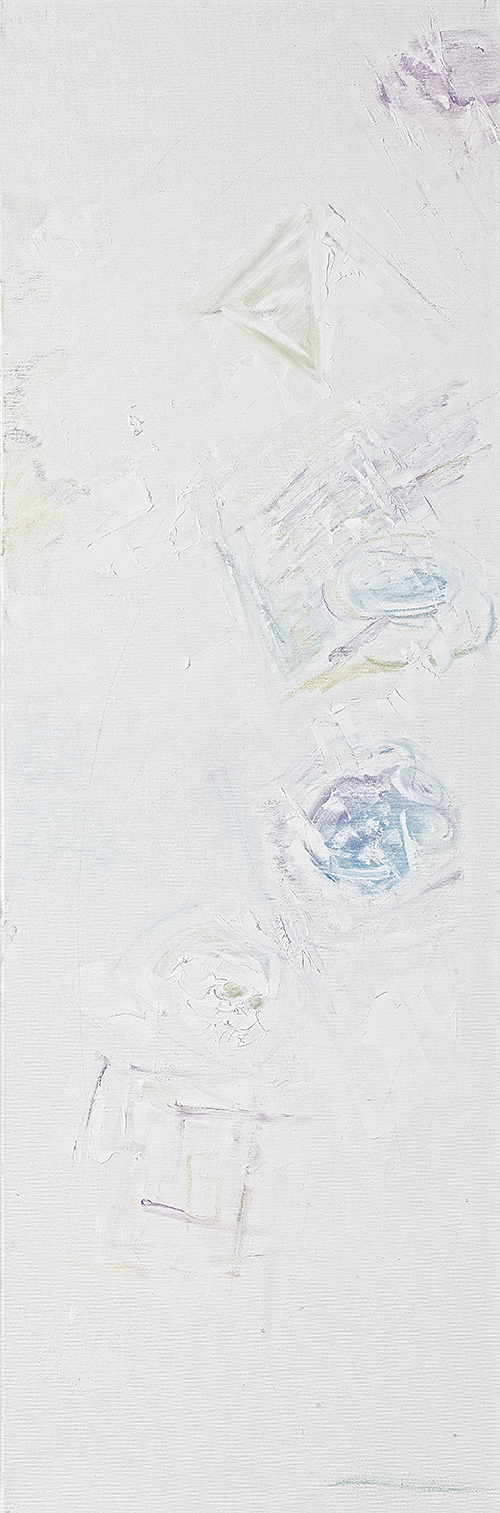 Weiße Bilder "Formen erscheinen", Werk-Nr. 118, Florence Solvay