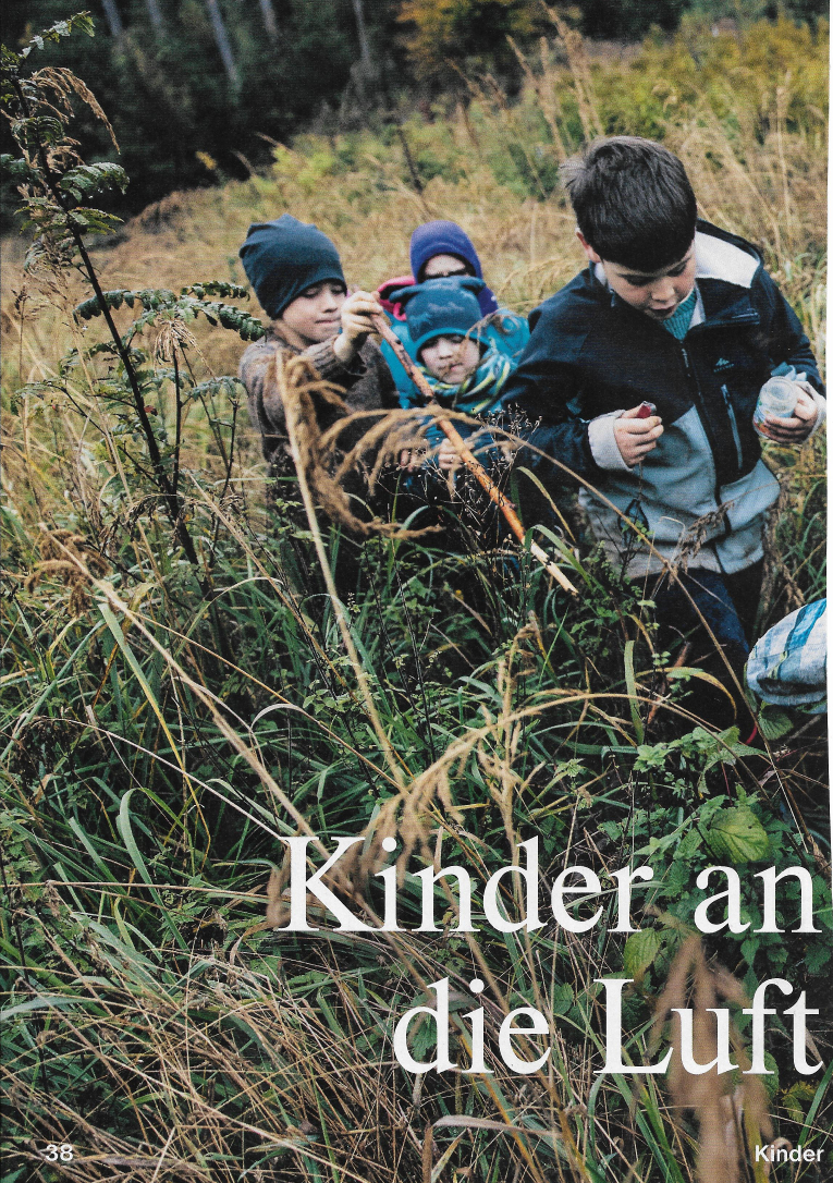 Ein Artikel über die Arbeit der Wildnisschule mit Kindern (Greenpeace Magazin, Januar 2022)