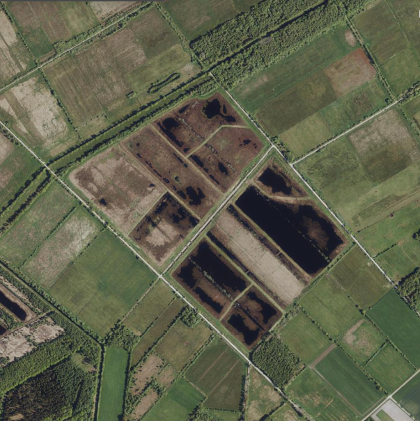 Luftbild der Vernässungsflächen