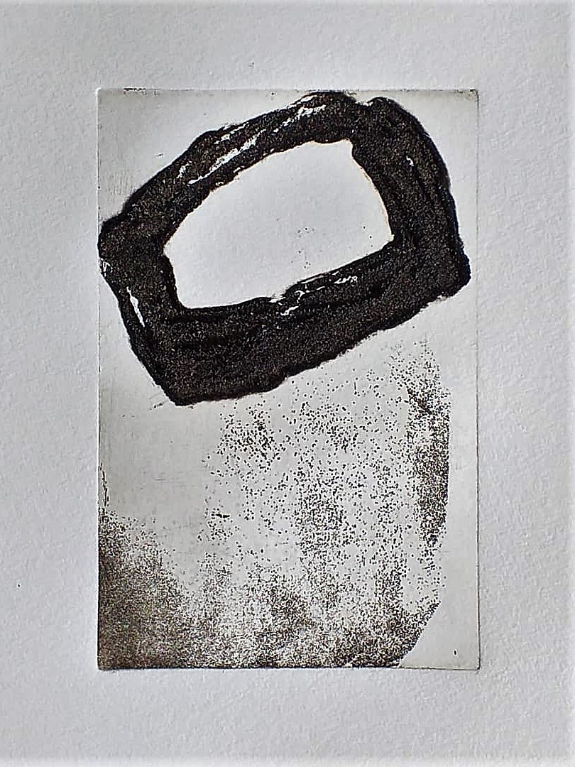 Aquatint, carborundum  15X10cm 2021 'Rising Form'