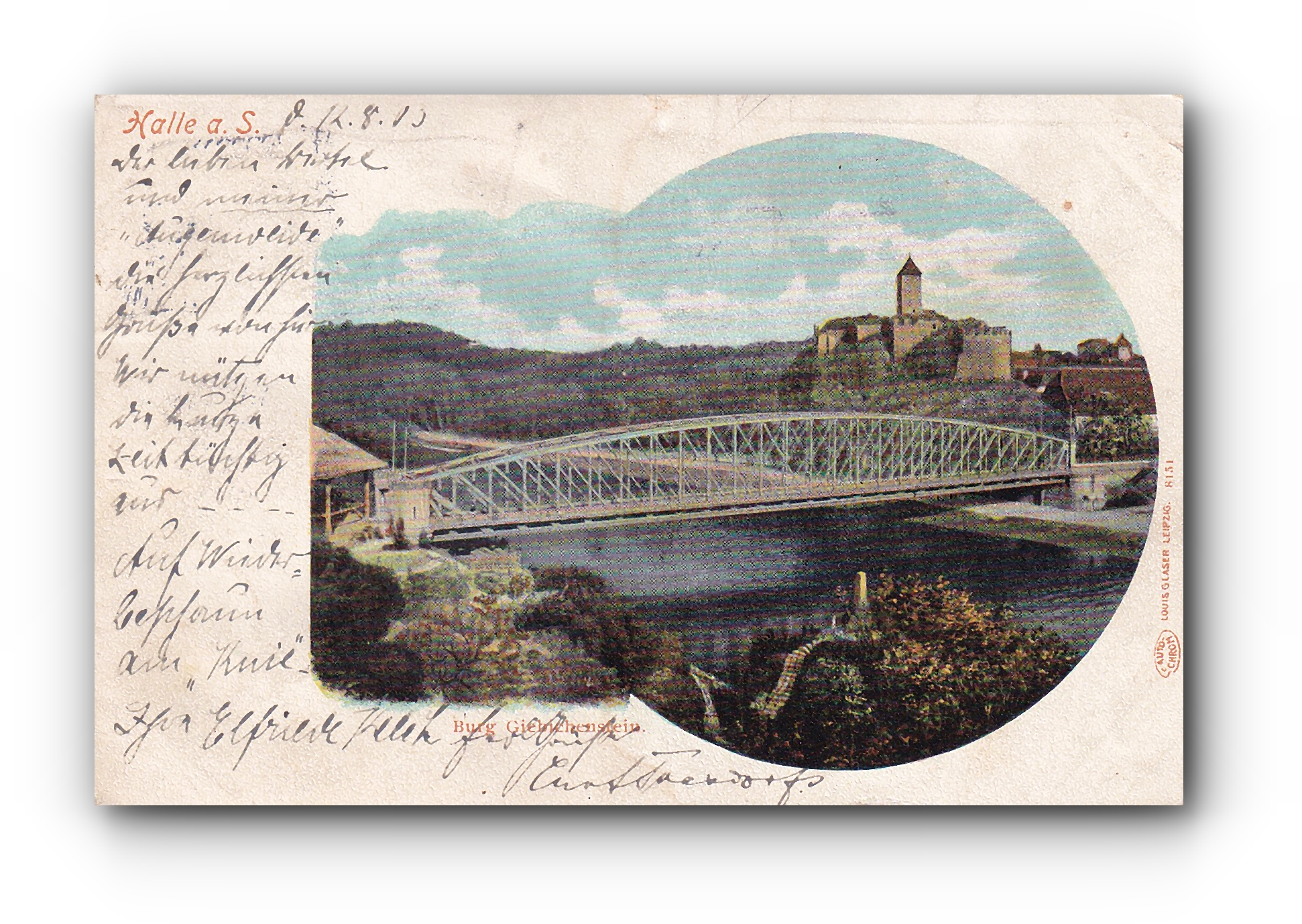 HALLE a.S. - Burg Giebichenstein -12.08.1903