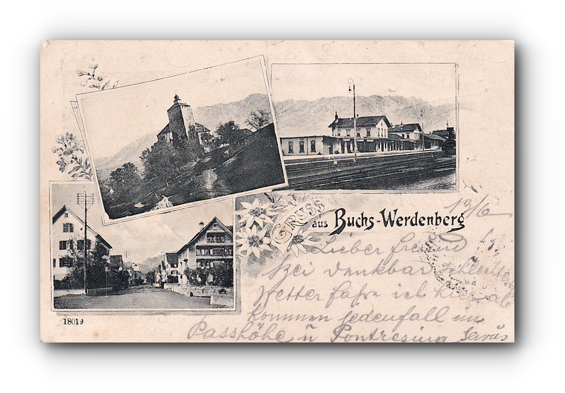 - Gruss aus BUCHS - WERDENBERG - 14.06.1902 -