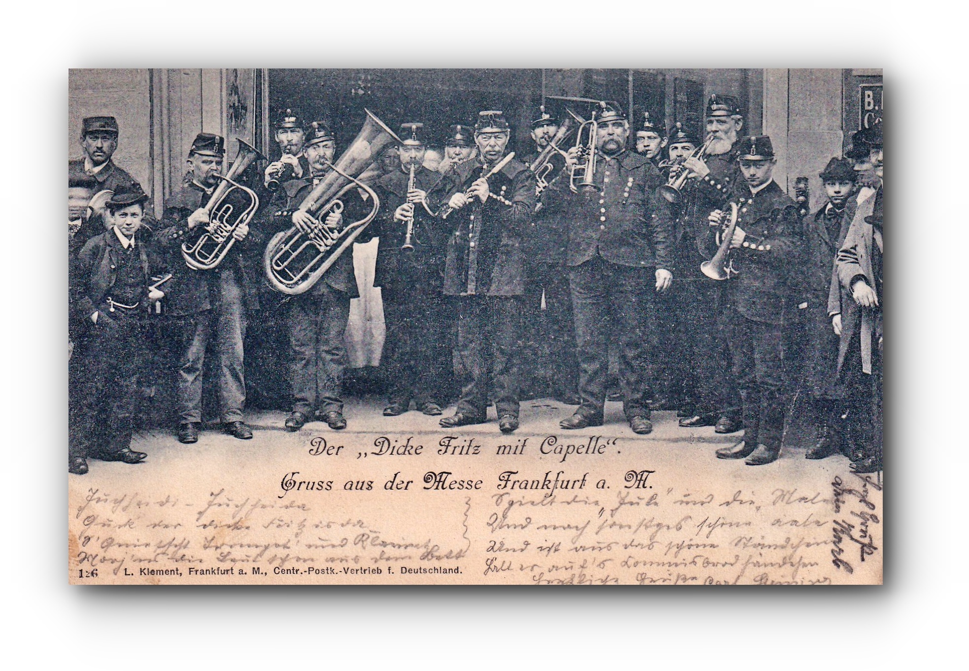 Der dicke Fritz mit Capelle - 14.04.1901 - Le gros Fritz avec un ensemble de musique - Fat Fritz with a band