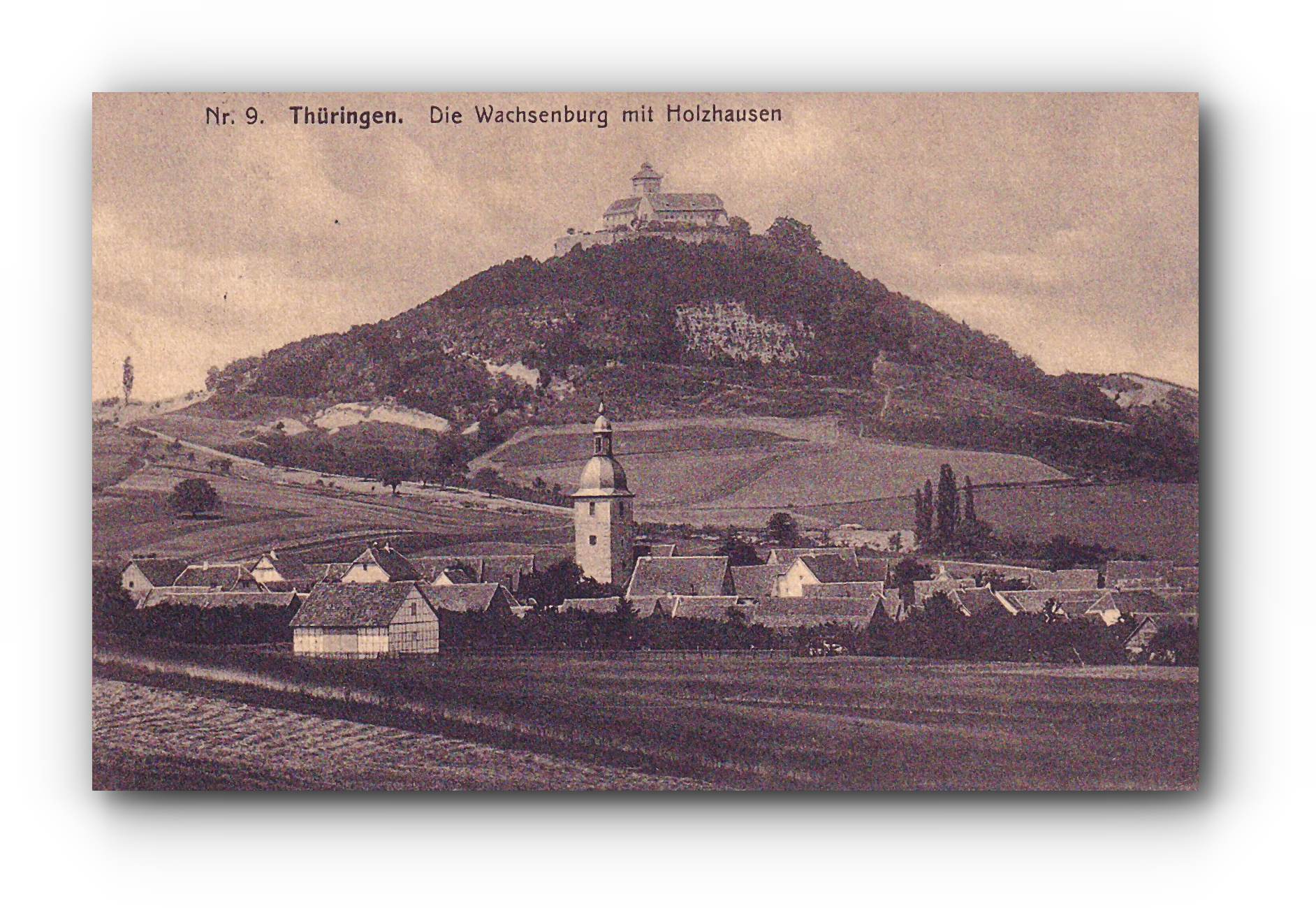 Thüringen - Die Wachsenburg mit HOLZHAUSEN -24.07.1925