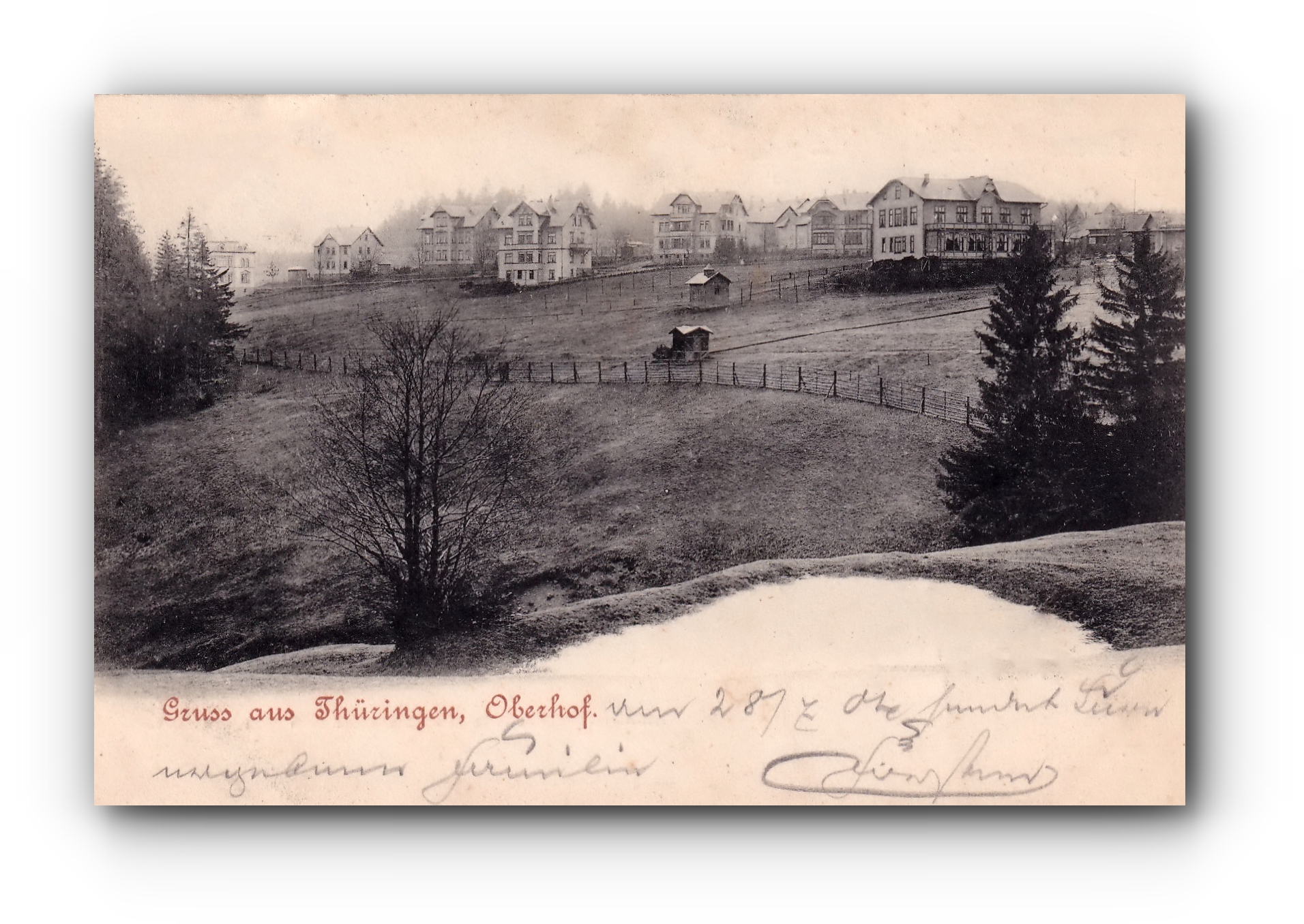 Gruss aus Thüringen - OBERHOF - 28.07.1904