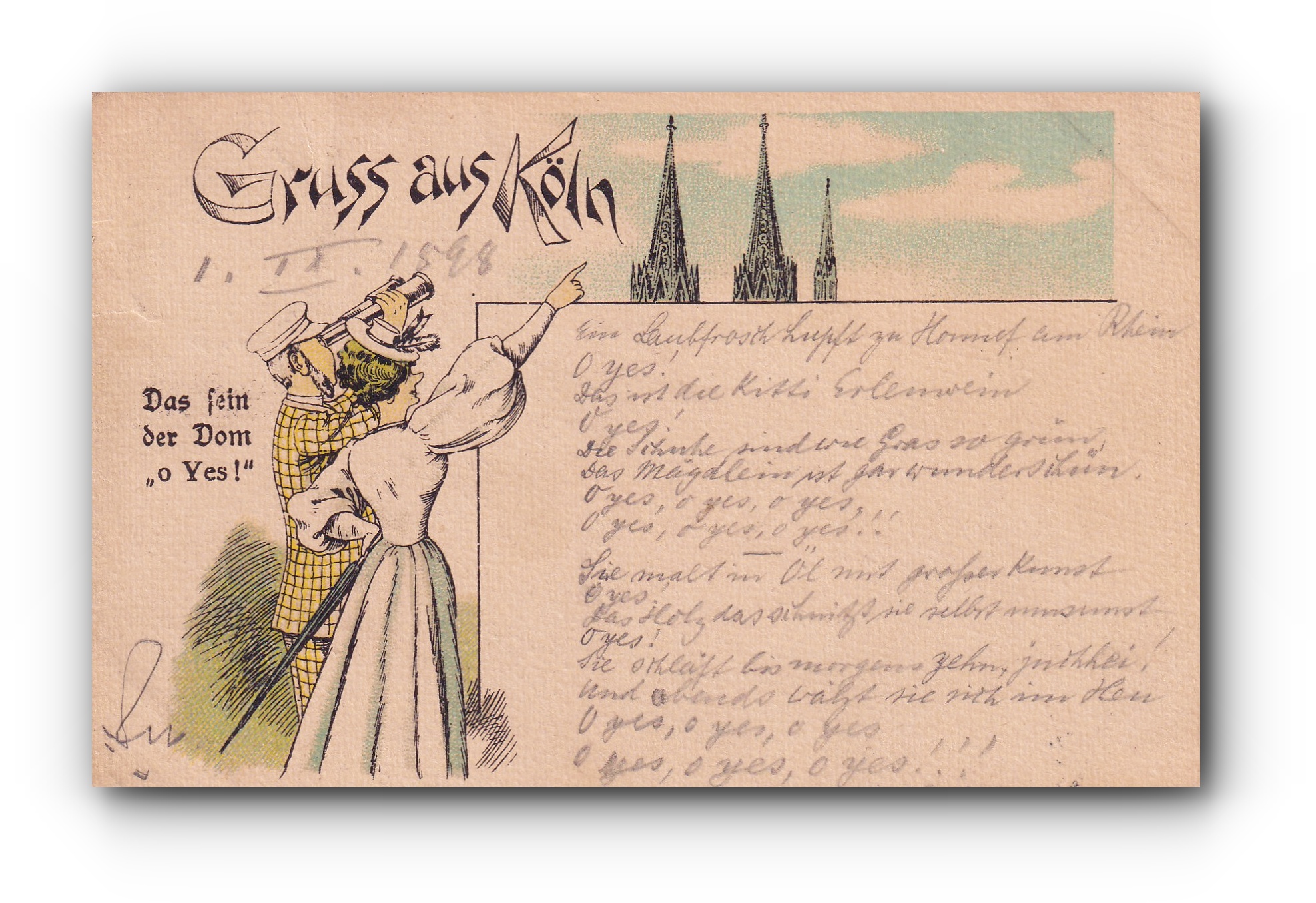 Gruss aus Köln - 02.09.1898