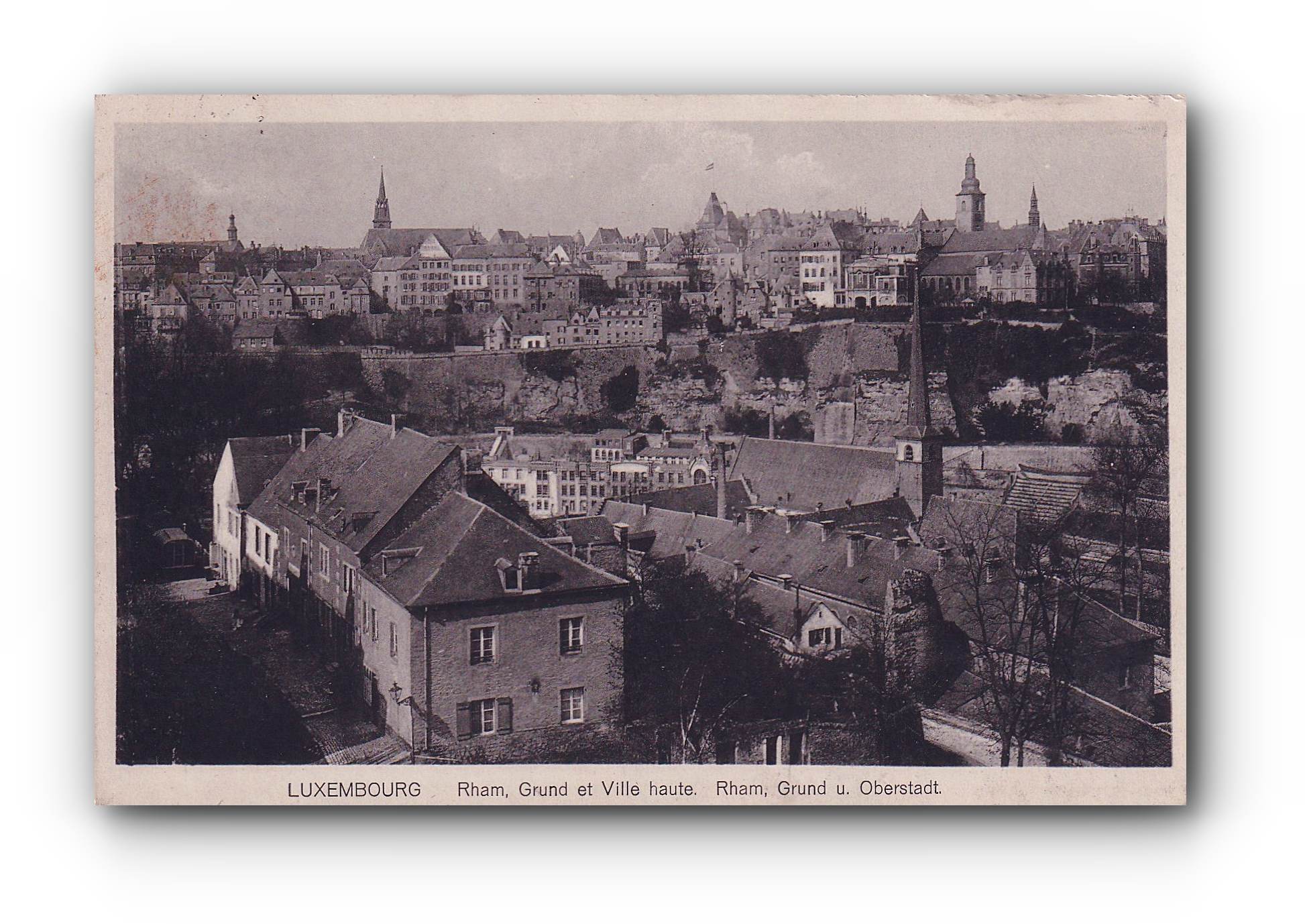- LUXEMBOURG - Rham , Grund et Ville haute - 02.08.1922 -