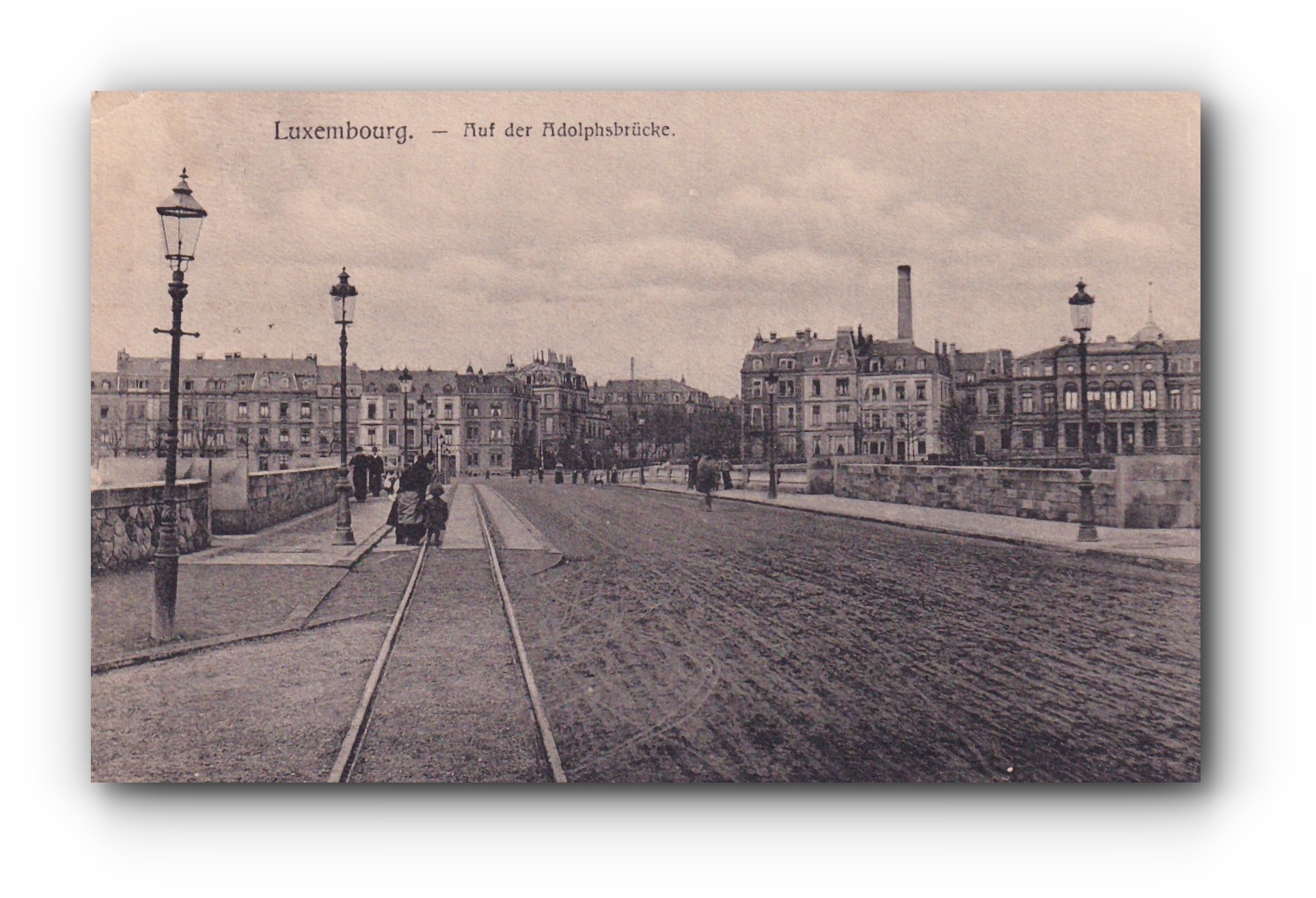 - Auf der Adolphsbrücke - LUXEMBOURG -03.09.1907 -